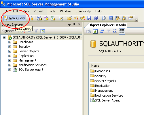 Chạy câu lệnh SQL sử dụng Query Editor