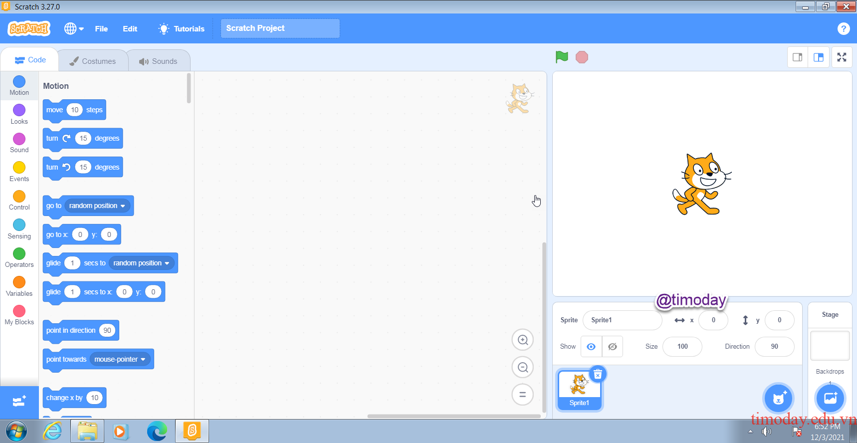 Giao diện Scratch 3 mới nhất